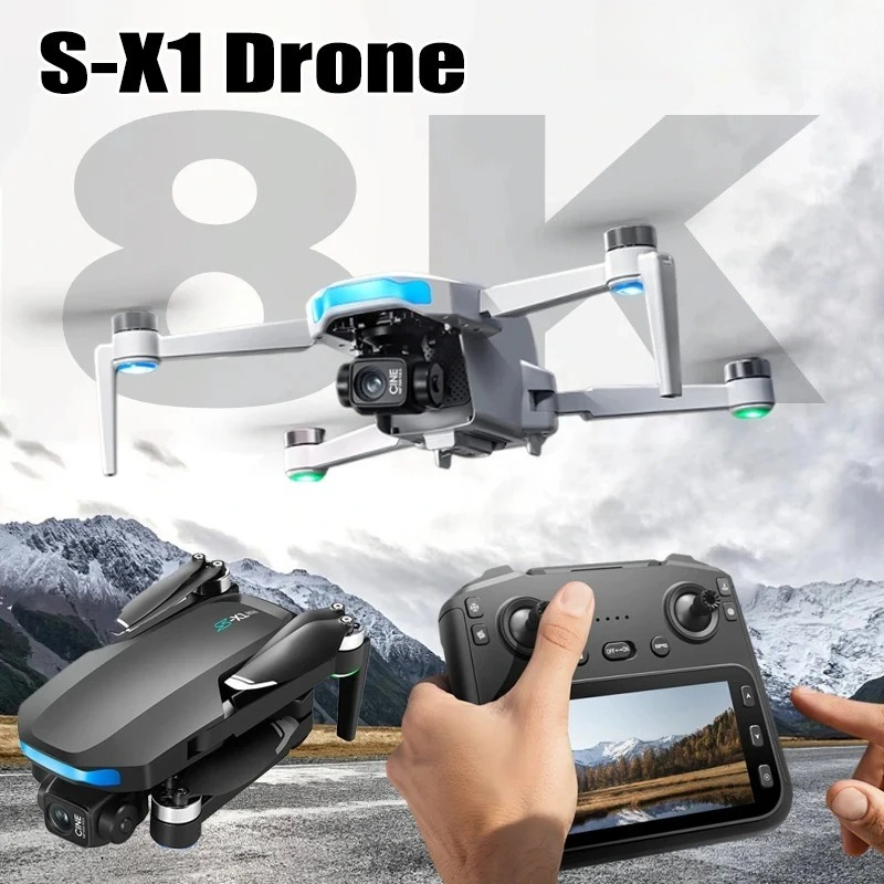 Drone Camera Night Vision - โดรนรุ่น Original S-X1 8K HD ระดับมืออาชีพ