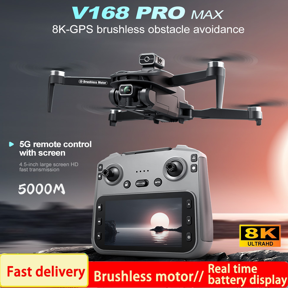 โดรน 2025 V168 Pro MAX GPS กล้ - Drone Camera With Gimbal บทวิจารณ์และราคา
