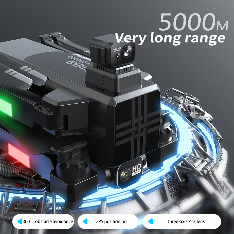 โดรน A380 4K HD ระบบป้องกันการ - Drone Camera 4K บทวิจารณ์และราคา